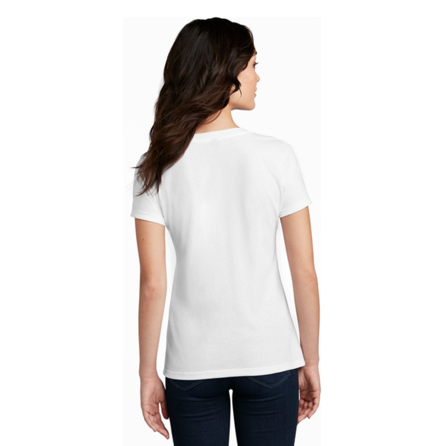 District® Women’s Perfect Blend® CVC V-Neck Tee