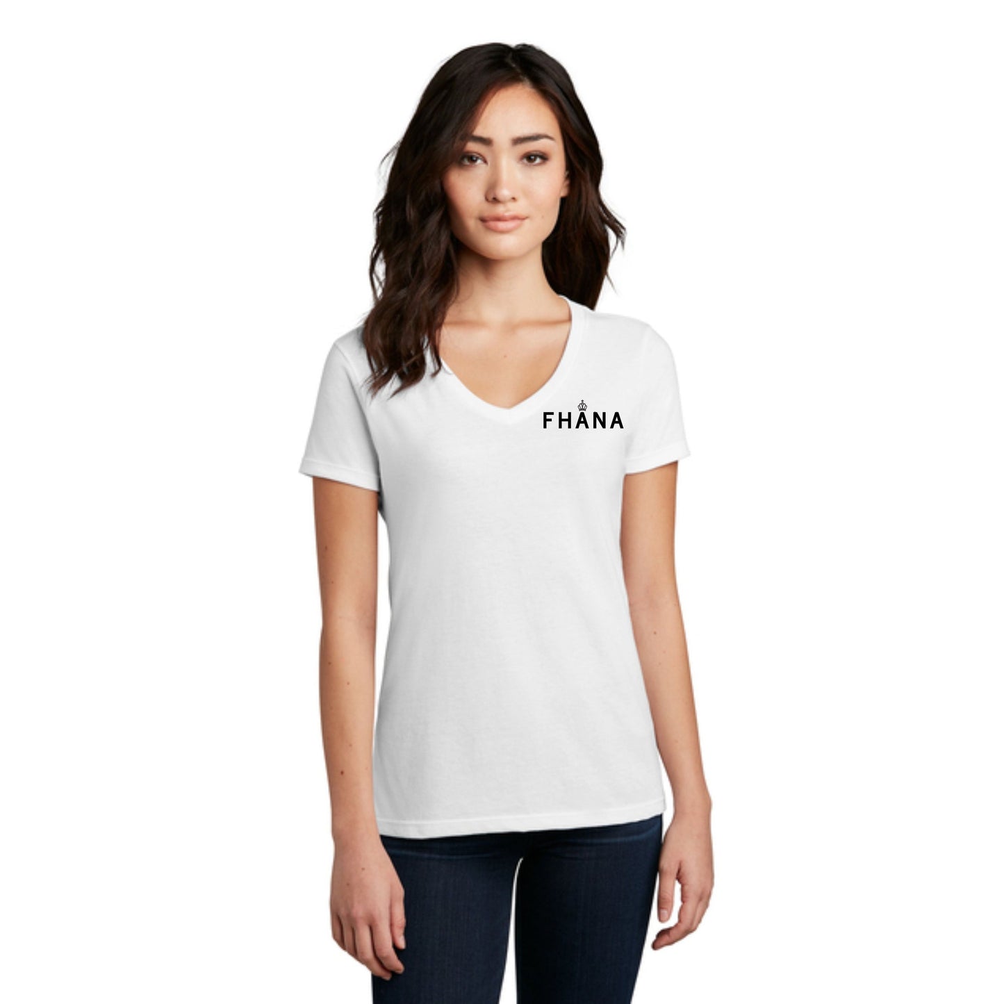 District® Women’s Perfect Blend® CVC V-Neck Tee