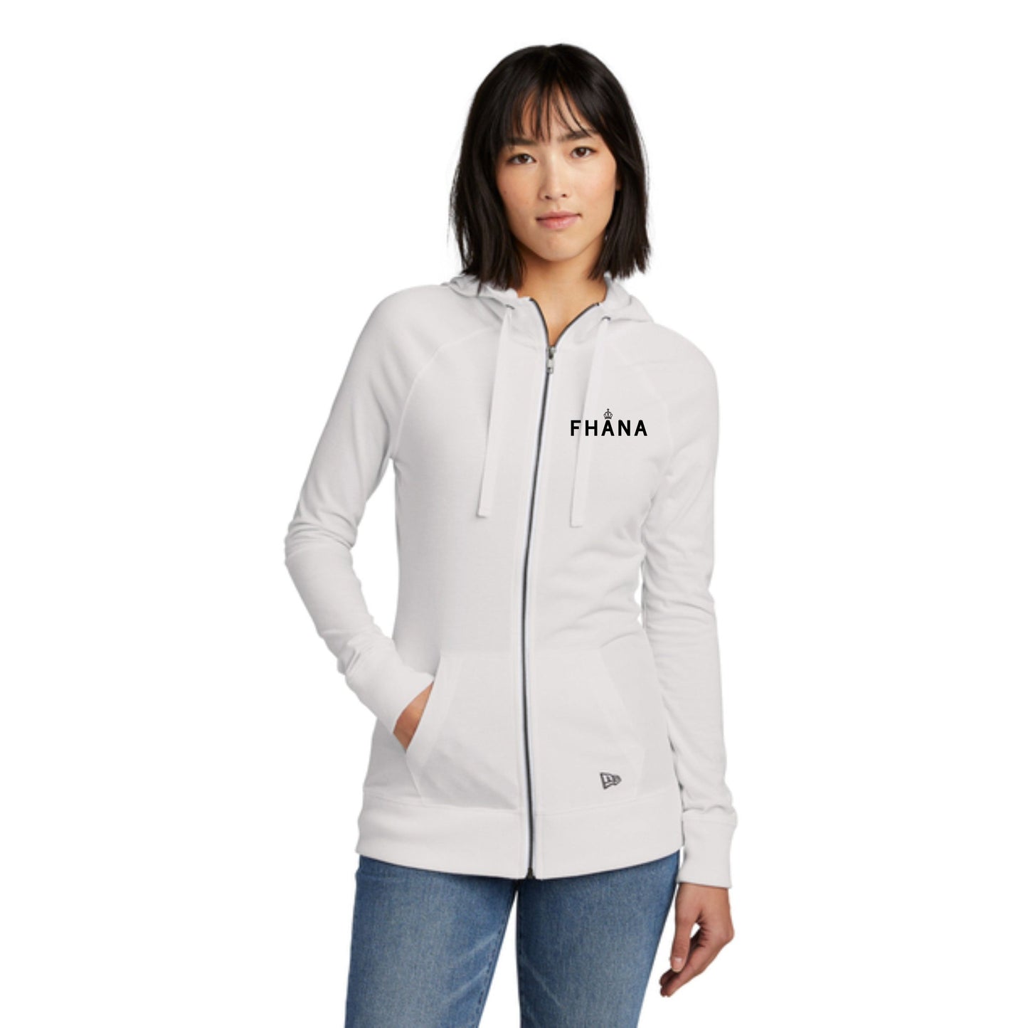 New Era® Women's Sueded Cotton Blend Full-Zip Hoodie