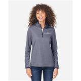 Women's Venture Heathered Stripe Quarter-Zip Pullover