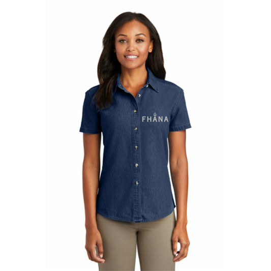 Port & Company® - Ladies Short Sleeve Value Denim Shirt
